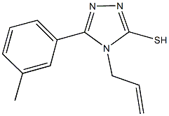 4-allyl-5-(3-methylphenyl)-4H-1,2,4-triazol-3-yl hydrosulfide 结构式