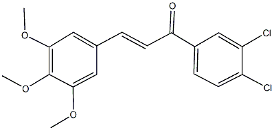 1-(3,4-dichlorophenyl)-3-(3,4,5-trimethoxyphenyl)-2-propen-1-one 结构式