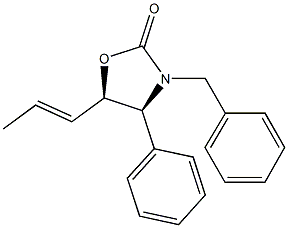 3-benzyl-4-phenyl-5-(1-propenyl)-1,3-oxazolidin-2-one 结构式