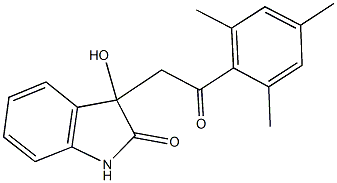 3-hydroxy-3-(2-mesityl-2-oxoethyl)-1,3-dihydro-2H-indol-2-one 结构式