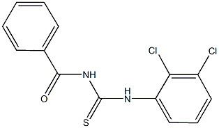 N-benzoyl-N'-(2,3-dichlorophenyl)thiourea 结构式