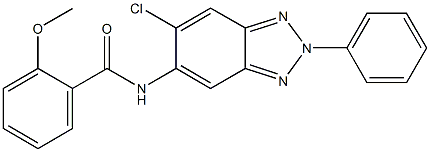 N-(6-chloro-2-phenyl-2H-1,2,3-benzotriazol-5-yl)-2-methoxybenzamide 结构式