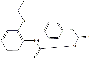 N-(2-ethoxyphenyl)-N'-(phenylacetyl)thiourea 结构式