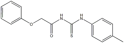 N-(4-methylphenyl)-N'-(phenoxyacetyl)thiourea 结构式