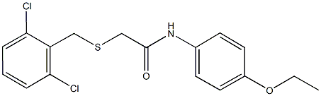 2-[(2,6-dichlorobenzyl)sulfanyl]-N-(4-ethoxyphenyl)acetamide 结构式