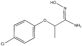 2-(4-chlorophenoxy)-N'-hydroxypropanimidamide 结构式