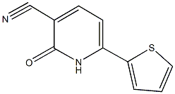 2-oxo-6-(2-thienyl)-1,2-dihydro-3-pyridinecarbonitrile 结构式
