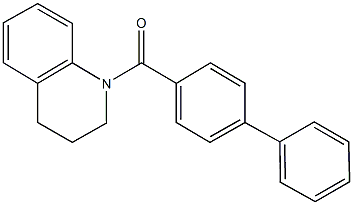 1-([1,1'-biphenyl]-4-ylcarbonyl)-1,2,3,4-tetrahydroquinoline 结构式