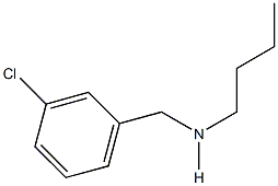 N-butyl-N-(3-chlorobenzyl)amine 结构式