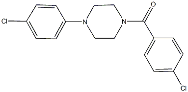 1-(4-chlorobenzoyl)-4-(4-chlorophenyl)piperazine 结构式