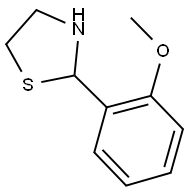 2-(2-methoxyphenyl)-1,3-thiazolidine 结构式