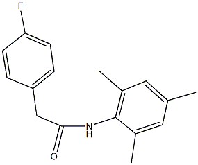 2-(4-fluorophenyl)-N-mesitylacetamide 结构式