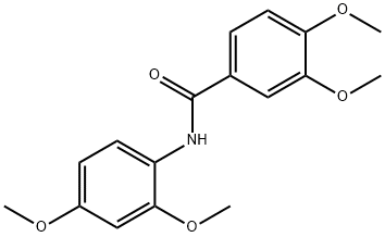 N-(2,4-dimethoxyphenyl)-3,4-dimethoxybenzamide 结构式