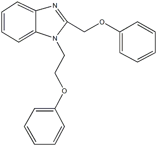 1-(2-phenoxyethyl)-2-(phenoxymethyl)-1H-benzimidazole 结构式