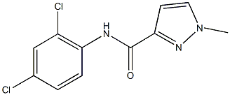 N-(2,4-dichlorophenyl)-1-methyl-1H-pyrazole-3-carboxamide 结构式