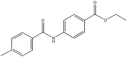 ethyl 4-[(4-methylbenzoyl)amino]benzoate 结构式