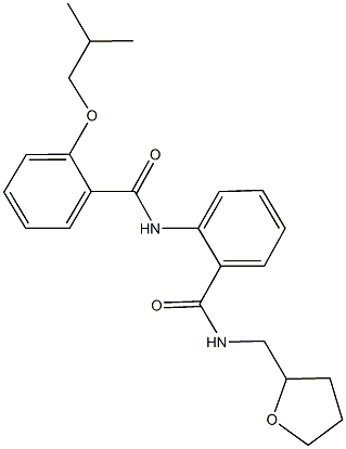 2-[(2-isobutoxybenzoyl)amino]-N-(tetrahydro-2-furanylmethyl)benzamide 结构式