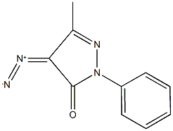 4-diazo-5-methyl-2-phenyl-2,4-dihydro-3H-pyrazol-3-one 结构式