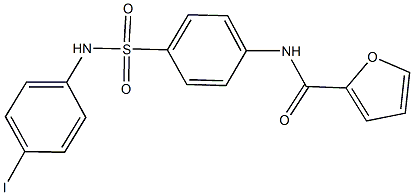 N-{4-[(4-iodoanilino)sulfonyl]phenyl}-2-furamide 结构式