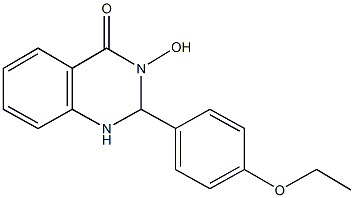 2-(4-ethoxyphenyl)-3-hydroxy-2,3-dihydro-4(1H)-quinazolinone 结构式