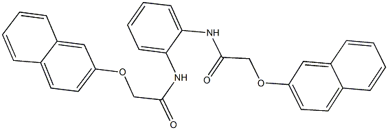 2-(2-naphthyloxy)-N-(2-{[(2-naphthyloxy)acetyl]amino}phenyl)acetamide 结构式