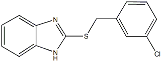 1H-benzimidazol-2-yl 3-chlorobenzyl sulfide 结构式