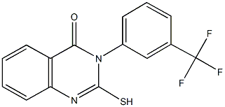 2-sulfanyl-3-[3-(trifluoromethyl)phenyl]-4(3H)-quinazolinone 结构式