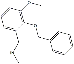 N-[2-(benzyloxy)-3-methoxybenzyl]-N-methylamine 结构式