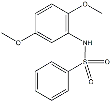 N-(2,5-dimethoxyphenyl)benzenesulfonamide 结构式