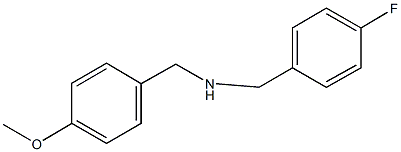 N-[(4-fluorophenyl)methyl][4-(methyloxy)phenyl]methanamine 结构式