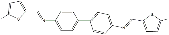 N-[(5-methyl-2-thienyl)methylene]-N-(4'-{[(5-methyl-2-thienyl)methylene]amino}[1,1'-biphenyl]-4-yl)amine 结构式