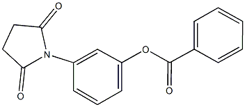3-(2,5-dioxo-1-pyrrolidinyl)phenyl benzoate 结构式