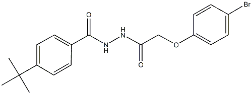 2-(4-bromophenoxy)-N'-(4-tert-butylbenzoyl)acetohydrazide 结构式