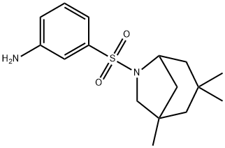 3-[(1,3,3-trimethyl-6-azabicyclo[3.2.1]oct-6-yl)sulfonyl]phenylamine 结构式