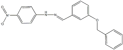 3-(benzyloxy)benzaldehyde {4-nitrophenyl}hydrazone 结构式