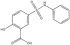 5-(anilinosulfonyl)-2-hydroxybenzoic acid 结构式