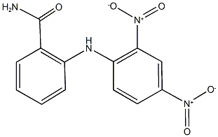 2-{2,4-dinitroanilino}benzamide 结构式