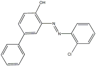 3-[(2-chlorophenyl)diazenyl][1,1'-biphenyl]-4-ol 结构式