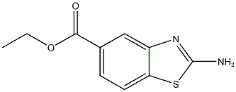 2-氨基-1,3-苯并噻唑-5-羧酸乙酯 结构式