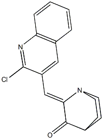 2-[(2-chloro-3-quinolinyl)methylene]quinuclidin-3-one 结构式