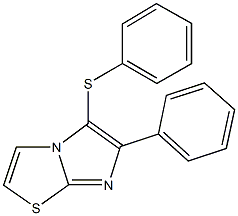 phenyl 6-phenylimidazo[2,1-b][1,3]thiazol-5-yl sulfide 结构式