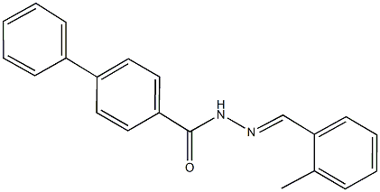 N'-(2-methylbenzylidene)[1,1'-biphenyl]-4-carbohydrazide 结构式