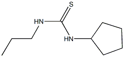 N-cyclopentyl-N'-propylthiourea 结构式