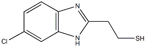 2-(6-chloro-1H-benzimidazol-2-yl)ethyl hydrosulfide 结构式