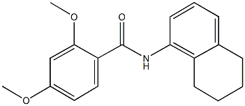 2,4-dimethoxy-N-(5,6,7,8-tetrahydro-1-naphthalenyl)benzamide 结构式