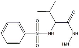 N-[1-(hydrazinocarbonyl)-2-methylpropyl]benzenesulfonamide 结构式