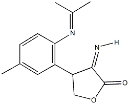 3-imino-4-{5-methyl-2-[(1-methylethylidene)amino]phenyl}dihydro-2(3H)-furanone 结构式