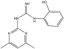 N-(4,6-dimethyl-2-pyrimidinyl)-N'-(2-hydroxyphenyl)guanidine 结构式