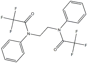 2,2,2-trifluoro-N-phenyl-N-{2-[(trifluoroacetyl)anilino]ethyl}acetamide 结构式