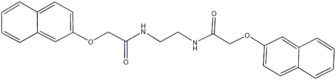 2-(2-naphthyloxy)-N-(2-{[(2-naphthyloxy)acetyl]amino}ethyl)acetamide 结构式